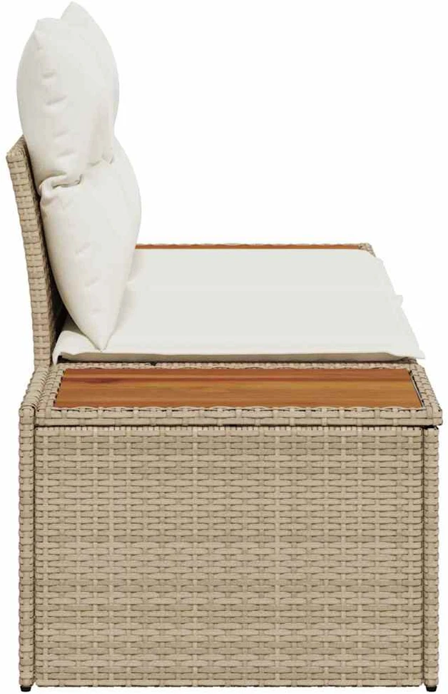 Sodo sofa Smėlio 184 x 62 x 85cm poliratanas