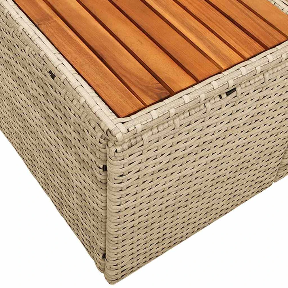 Sodo sofa Smėlio 184 x 62 x 85cm poliratanas