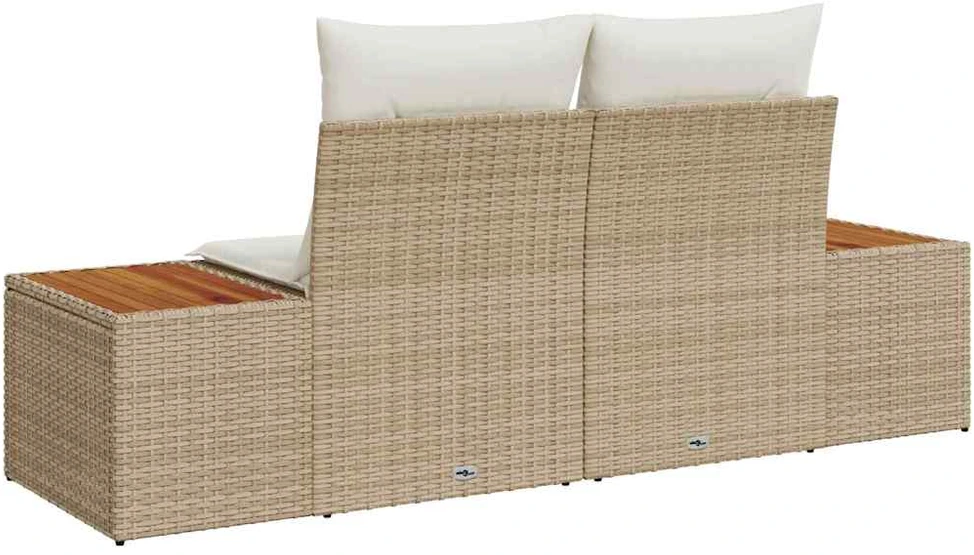 Sodo sofa Smėlio 184 x 62 x 85cm poliratanas