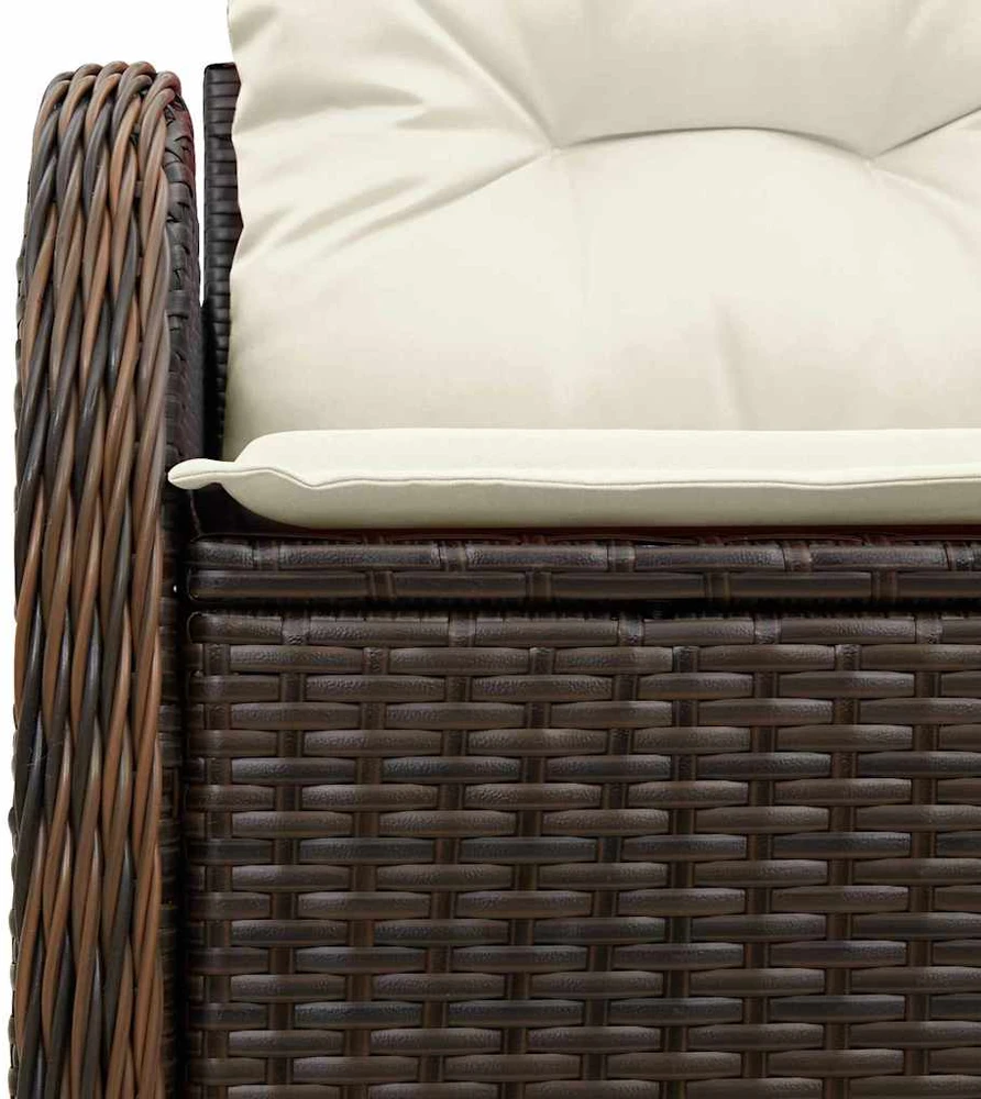 Sodo sofa su pagalve Ruda 121 x 62 x 69cm poliratanas