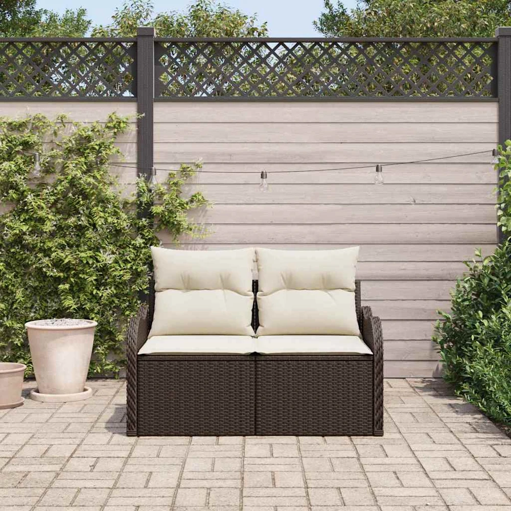 Sodo sofa su pagalve Ruda 121 x 62 x 69cm poliratanas