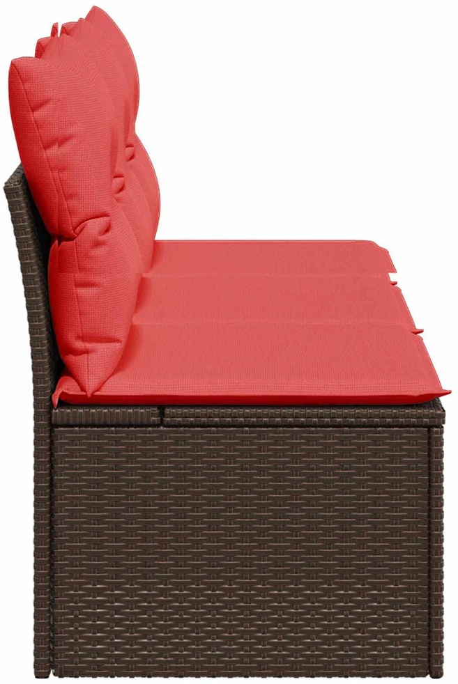 | Sodo sofa | su pagalve Ruda 165 x 62 x 69 cm Poli ratanas