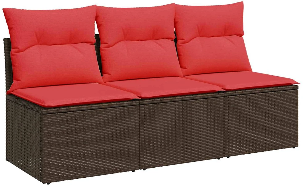 | Sodo sofa | su pagalve Ruda 165 x 62 x 69 cm Poli ratanas