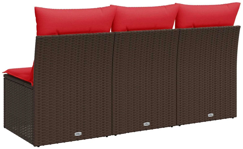 | Sodo sofa | su pagalve Ruda 165 x 62 x 69 cm Poli ratanas
