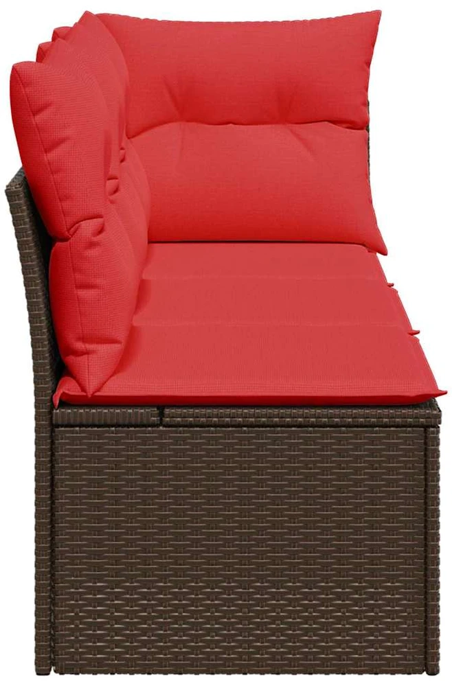 | Sodo sofa | su pagalve Ruda 172 x 62 x 69 cm Poli ratanas