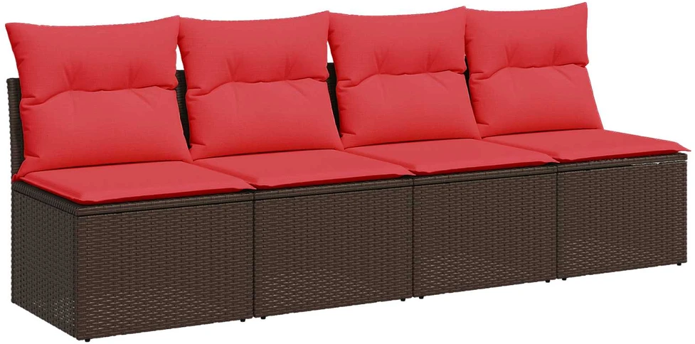 | Sodo sofa | su pagalve Ruda 220 x 62 x 69 cm poliratanas