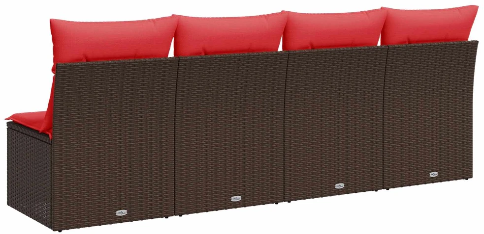 | Sodo sofa | su pagalve Ruda 220 x 62 x 69 cm poliratanas