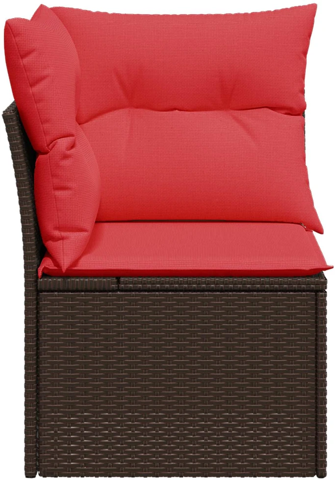 | Sodo sofa | su pagalve Ruda 62 x 62 x 69 cm Poli ratanas
