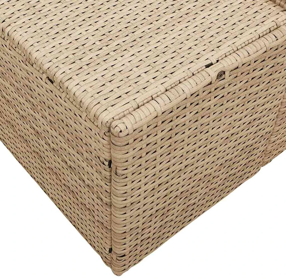 Sodo sofa su pagalve Smėlio 184 x 62 x 69 cm poliratanas