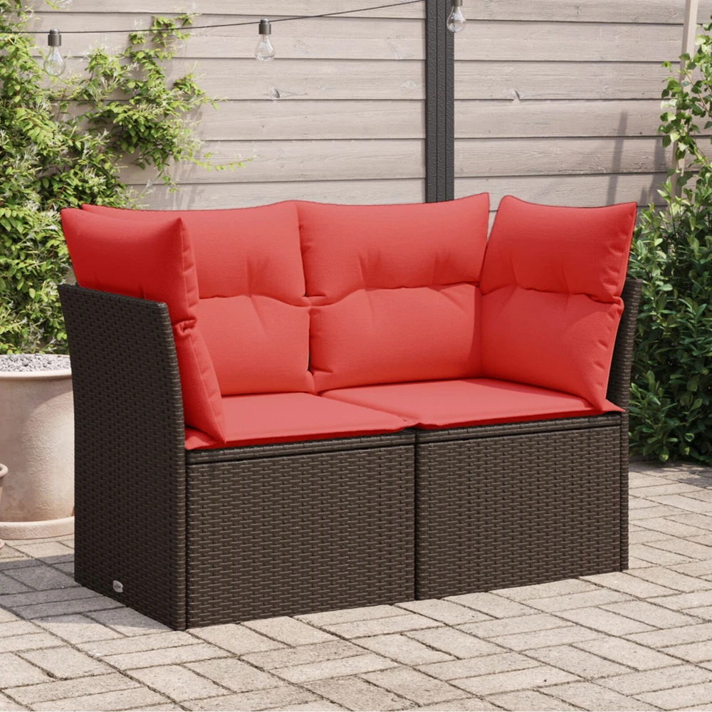 | Sodo sofa | su pagalve Ruda 124 x 62 x 69 cm poliratanas