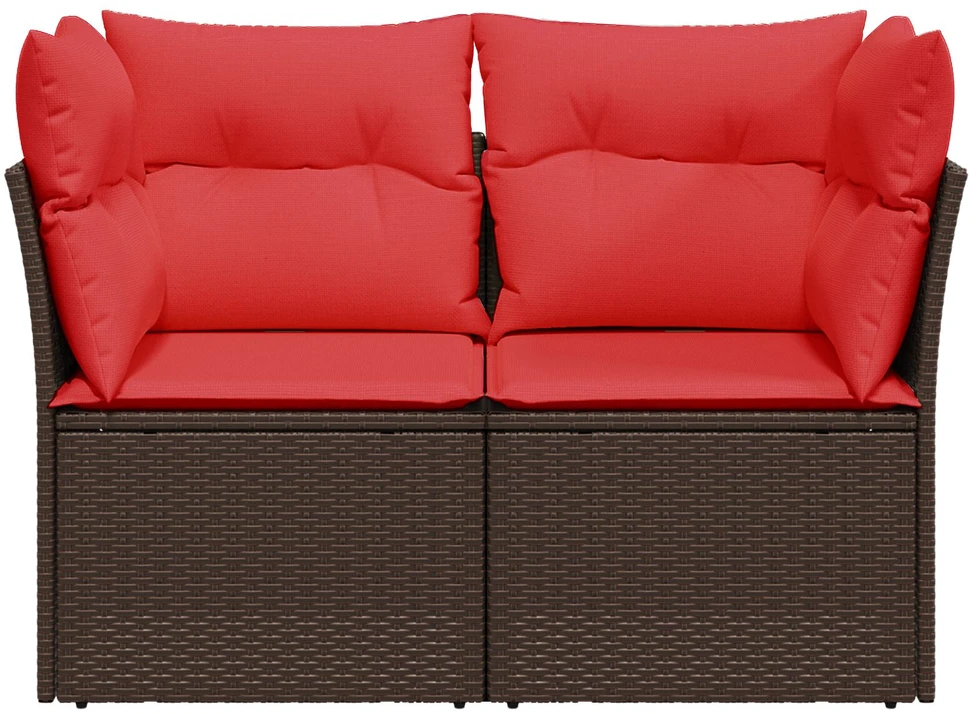 | Sodo sofa | su pagalve Ruda 124 x 62 x 69 cm poliratanas