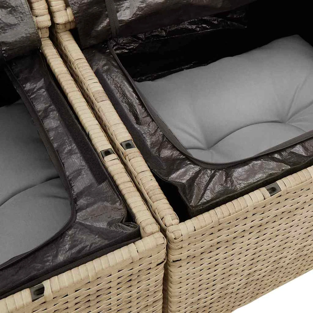 Sodo Sofų Rinkinys 7 vnt. 6-Vietų skaičius