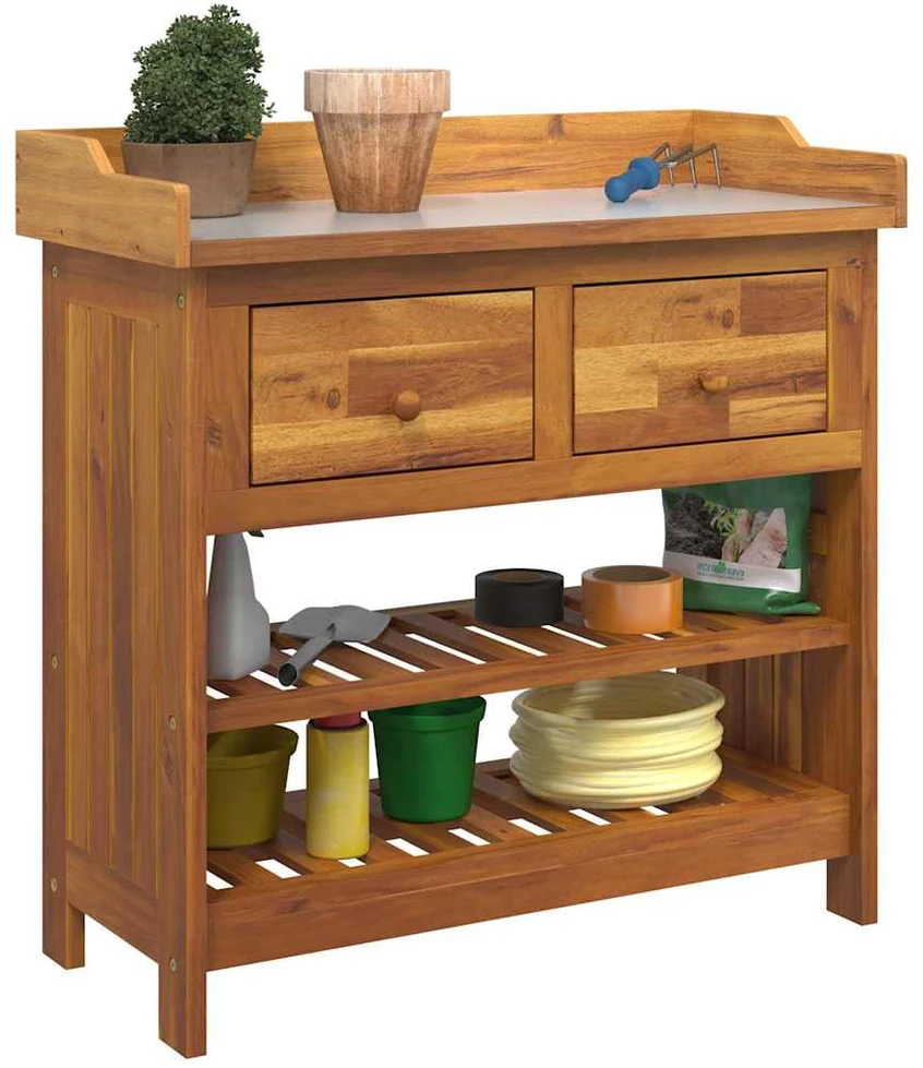 Sodo Spinta Natūrali 78 x 36,5 x 78cm Kietos akacijos mediena