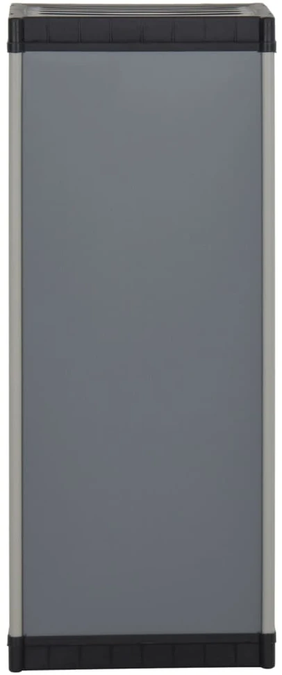 Sodo spintelė daiktams, juoda, 50x55x115cm, poliratanas