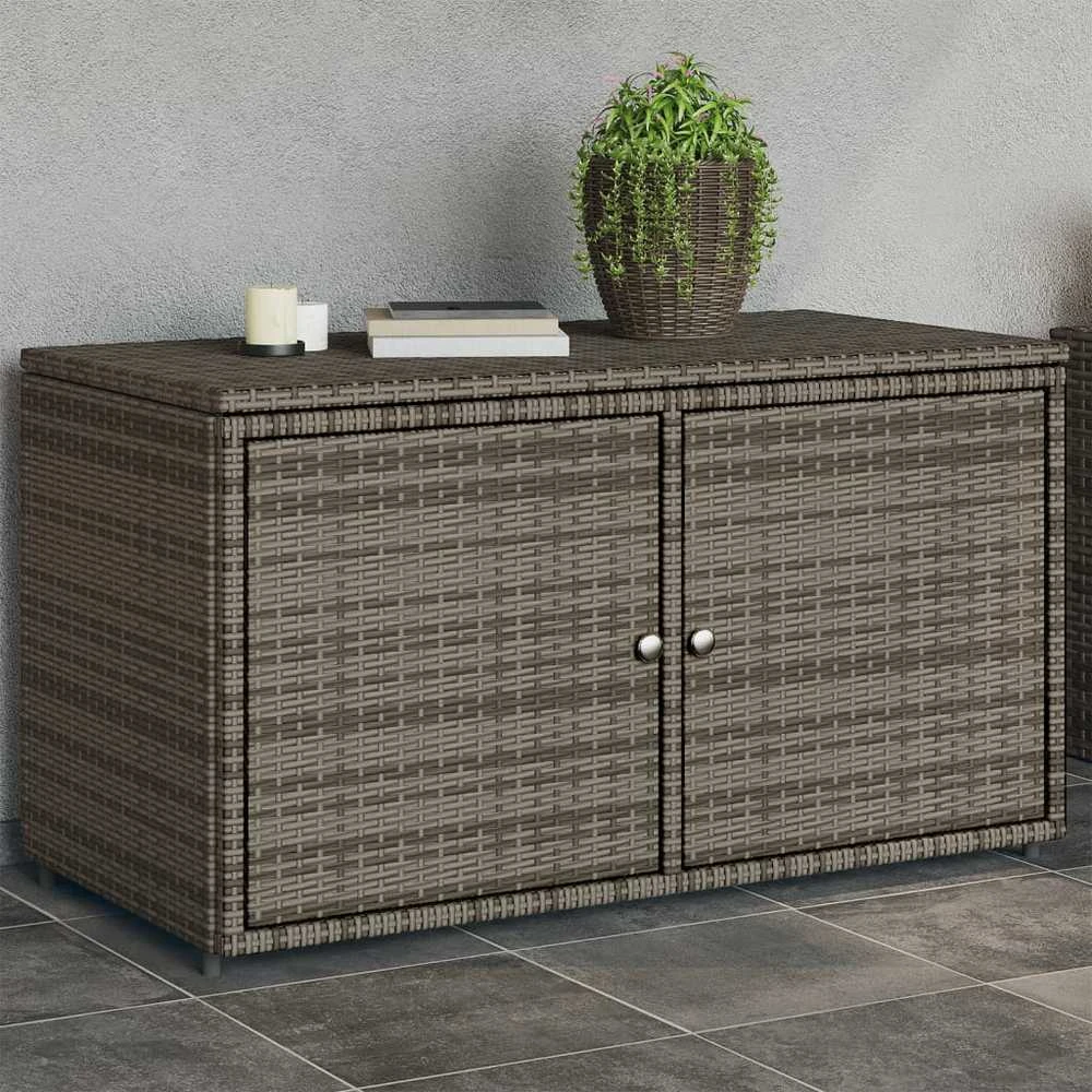 Sodo spintelė daiktams, juodos spalvos, 65x45x88cm, PP ratanas