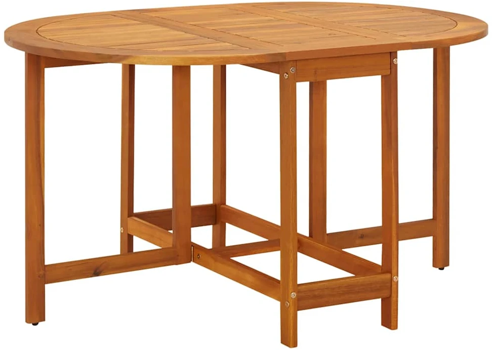 Sodo stalas, 130x90x72cm, akacijos medienos masyvas