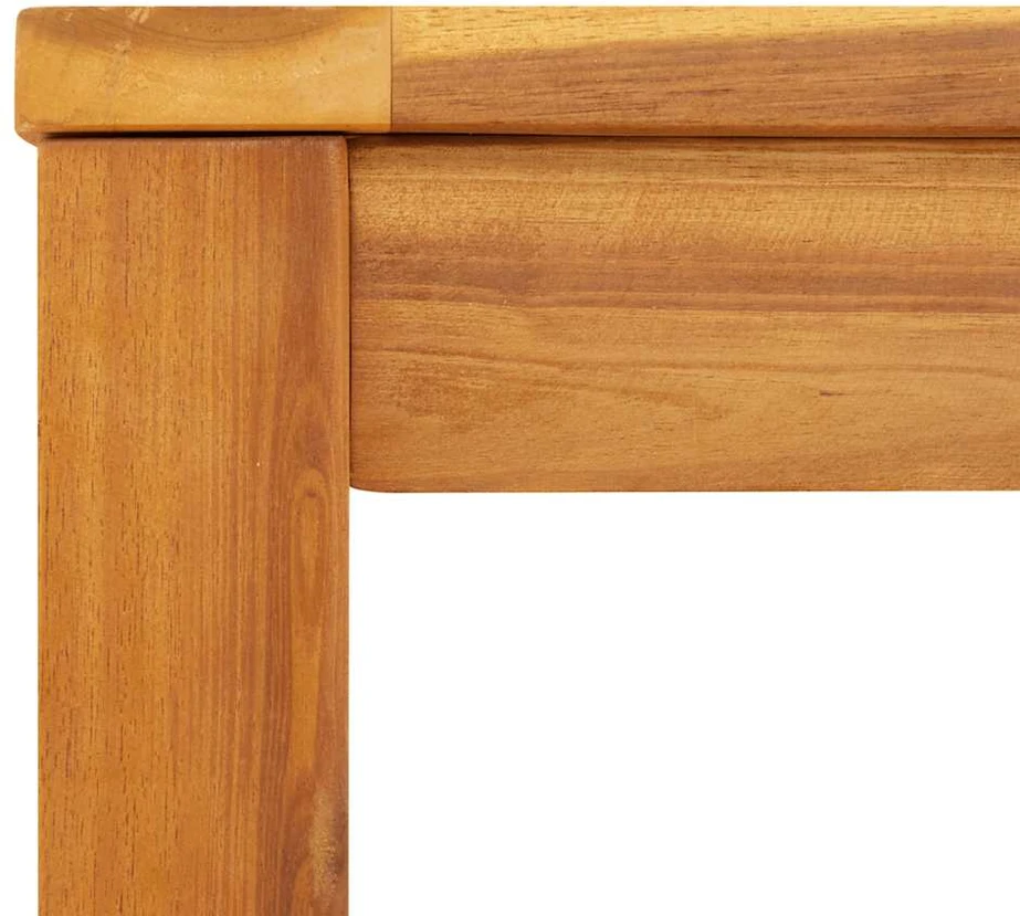 Sodo stalas, 140x80x74cm, akacijos medienos masyvas