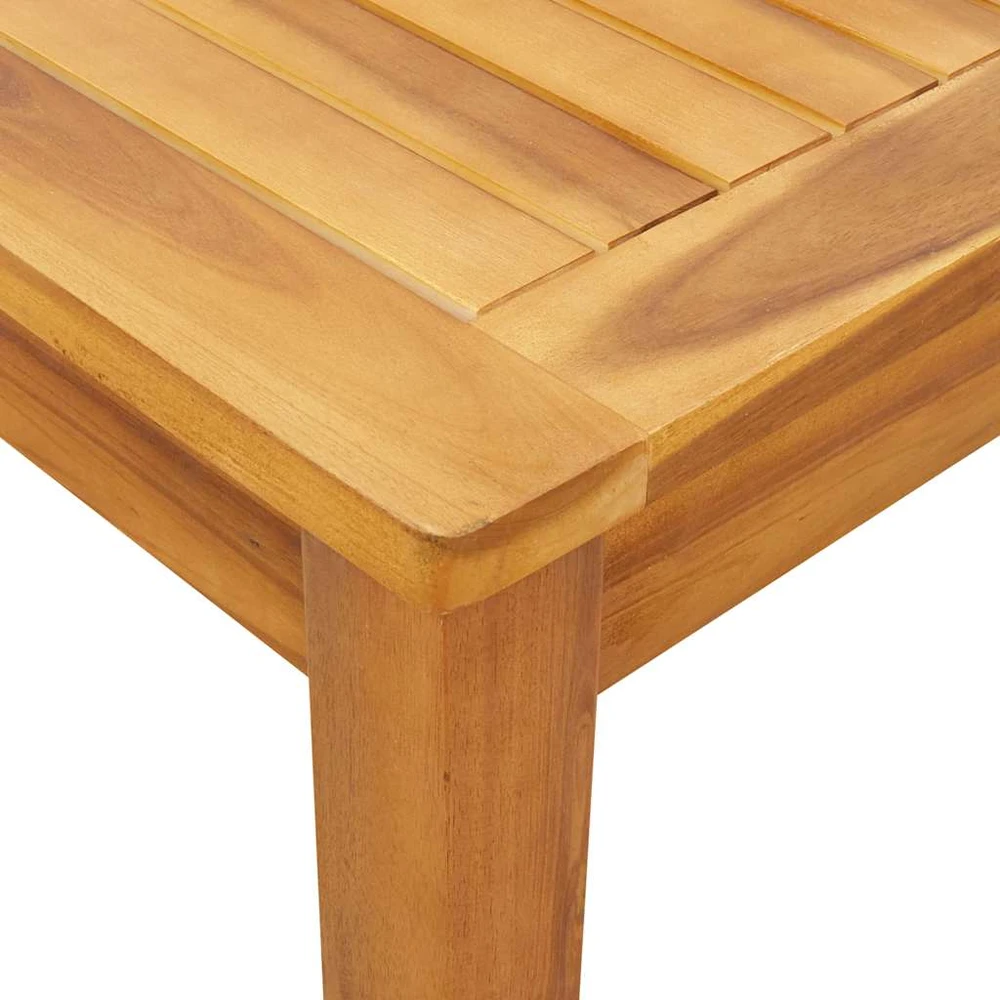 Sodo stalas, 140x80x74cm, akacijos medienos masyvas