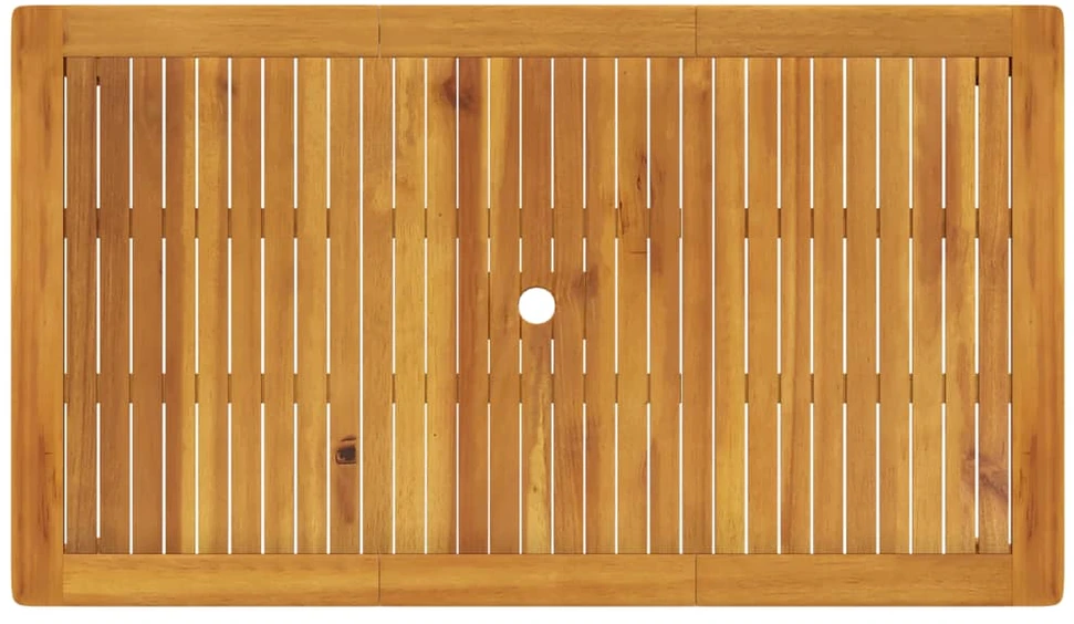 Sodo stalas, 140x80x74cm, akacijos medienos masyvas