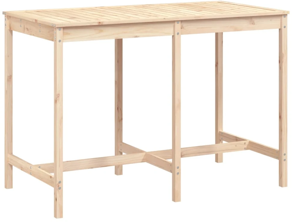 Sodo stalas, 159,5x82,5x110cm, pušies medienos masyvas