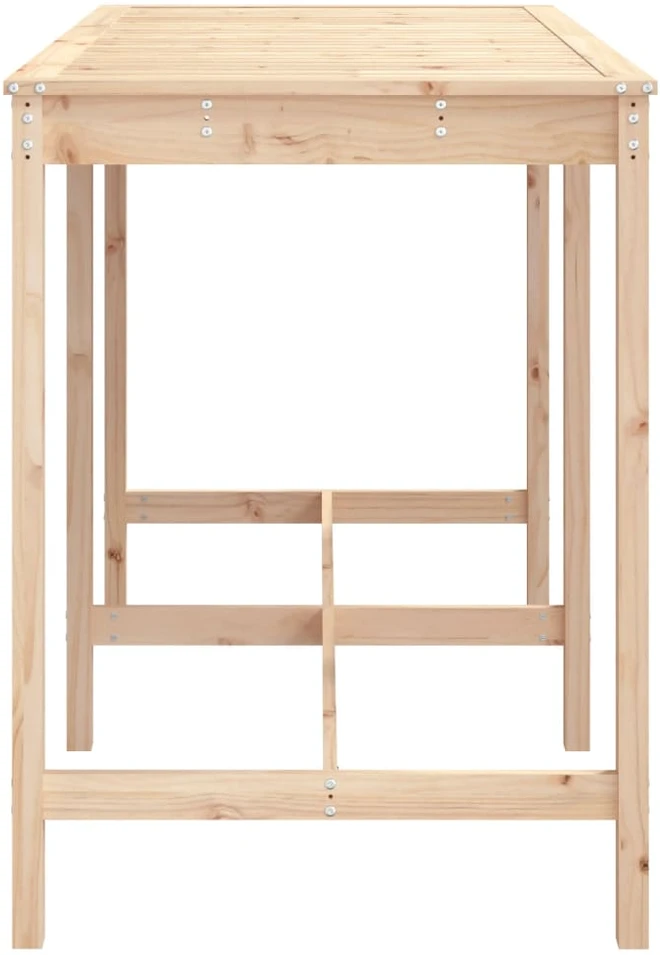 Sodo stalas, 159,5x82,5x110cm, pušies medienos masyvas