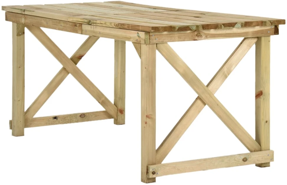 Sodo stalas, 160x79x75cm, mediena