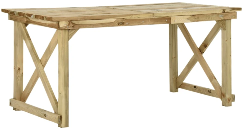 Sodo stalas, 160x79x75cm, mediena