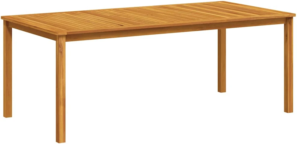 Sodo stalas, 200x100x74cm, akacijos medienos masyvas