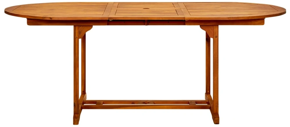 Sodo stalas, 200x100x75 cm, akacijos medienos masyvas