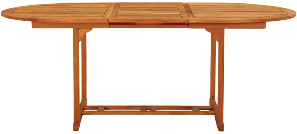 Sodo stalas, 200x100x75cm, eukalipto medienos masyvas