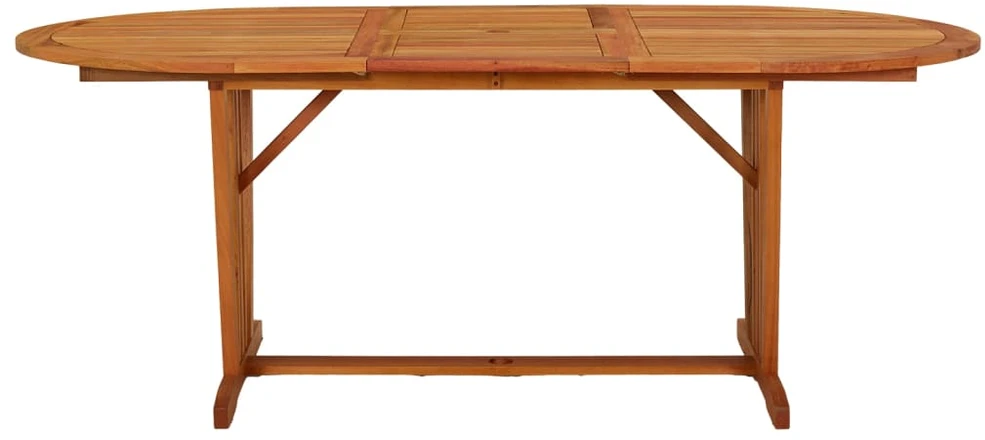 Sodo stalas, 200x100x75cm, eukalipto medienos masyvas