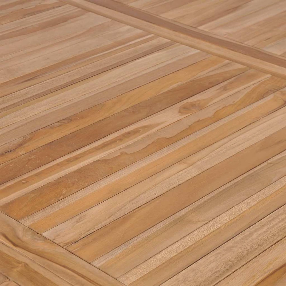 Sodo stalas, 200x100x77cm, tikmedžio medienos masyvas