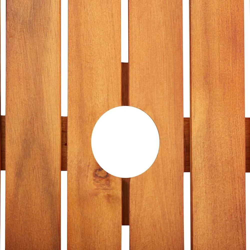 Sodo stalas, 215x90x74cm, akacijos medienos masyvas
