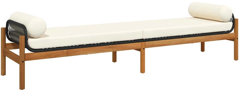 Sodo stalas, 65x65x29cm, akacijos medienos masyvas