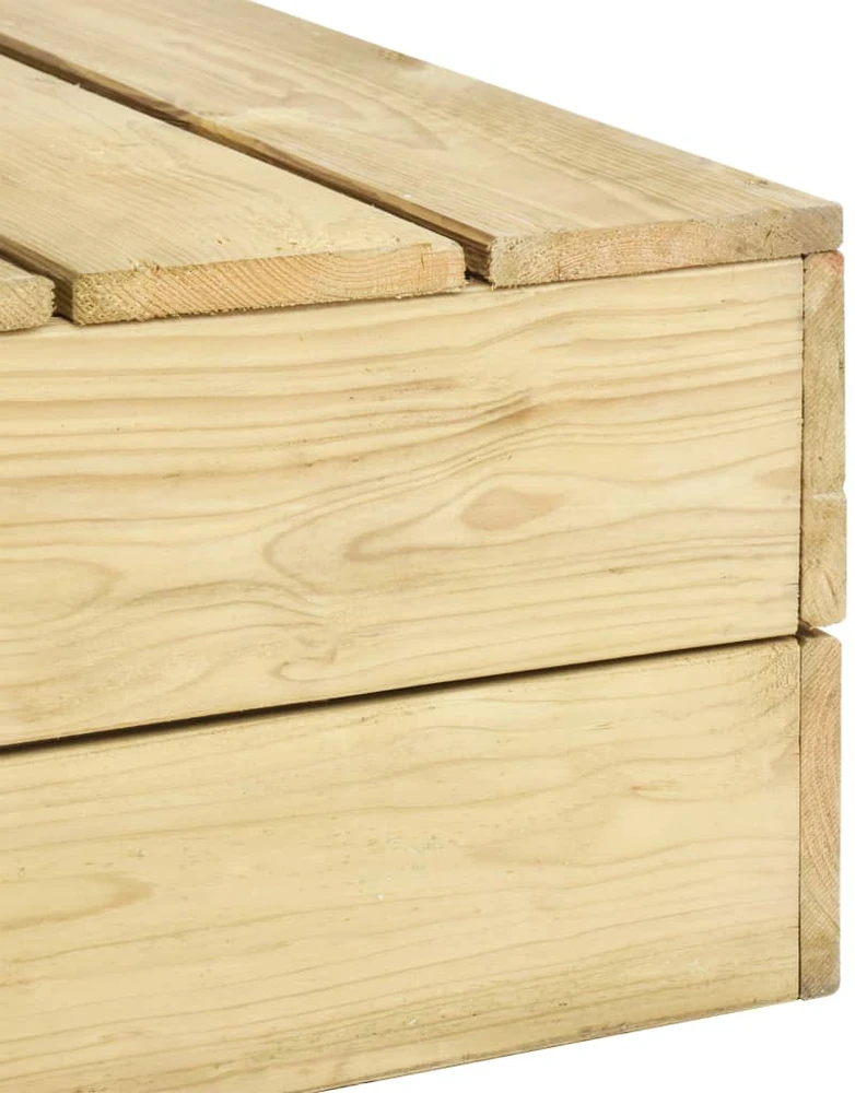 Sodo stalas, 75x75x31cm, impregnuota pušies mediena