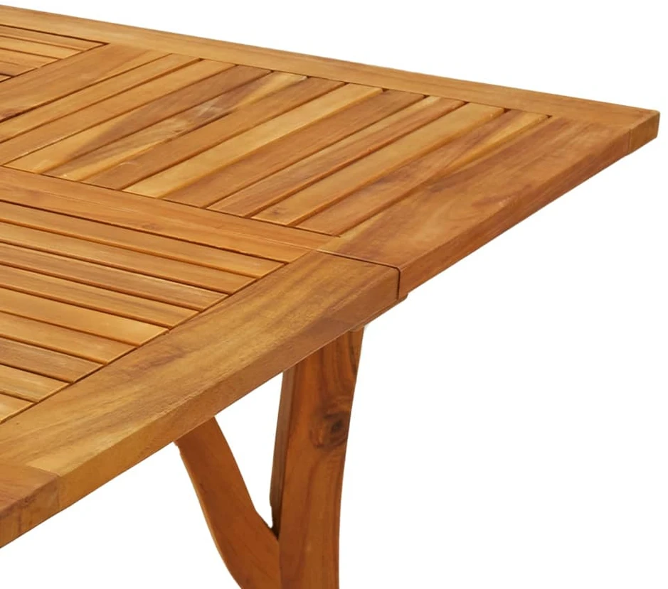 Sodo stalas, 85x85x75cm, akacijos medienos masyvas