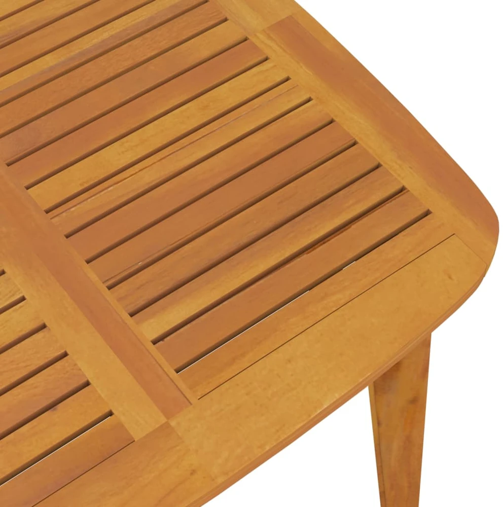 Sodo stalas, 85x85x75cm, akacijos medienos masyvas
