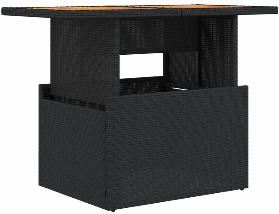 Sodo stalas, antracito, 200x100x72cm, plienas, tinklelis