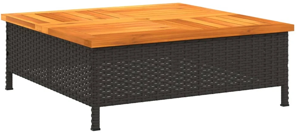 Sodo stalas, antracito sp., 220x90x72 cm, plastikas, rat. imit.