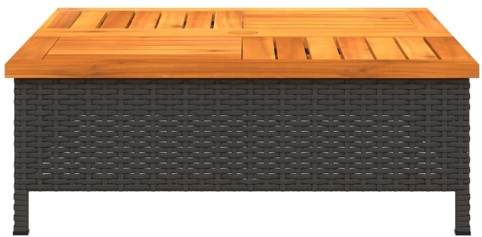 Sodo stalas, antracito sp., 220x90x72 cm, plastikas, rat. imit.