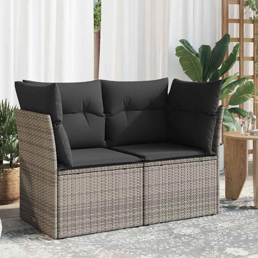 Sodo stalas, antracito spalvos, 78x55x38cm, plastikas