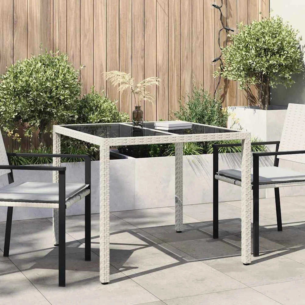 Sodo stalas Balta 90 x 90 x 75 cm poliratanas
