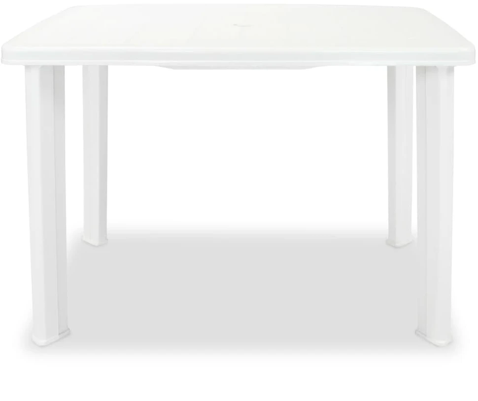 Sodo stalas, baltas, 101x68x72cm, plastikas