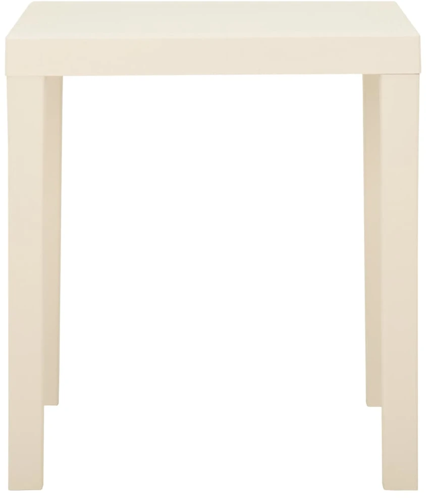 Sodo stalas, baltos spalvos, 79x65x72cm, plastikas