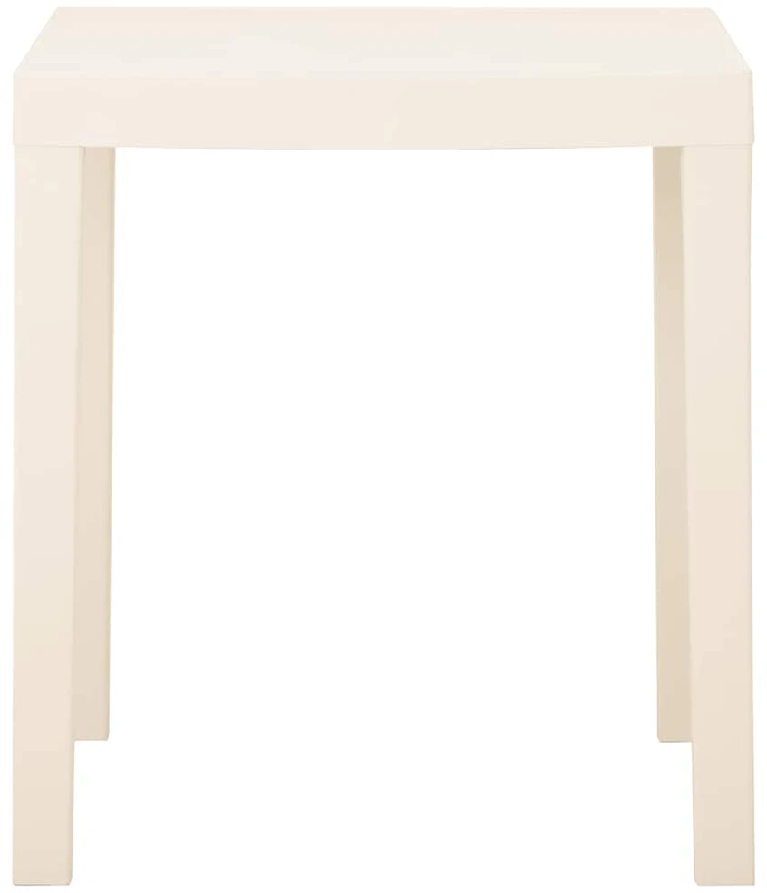 Sodo stalas, baltos spalvos, 79x65x72cm, plastikas