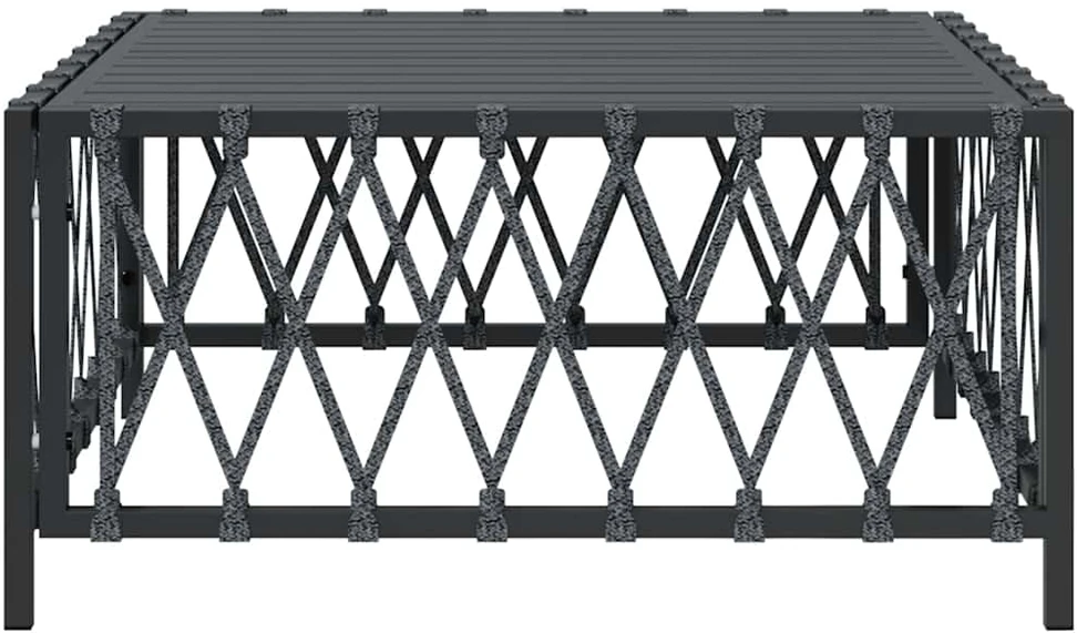 Sodo stalas, baltos spalvos, 89cm, plastikas
