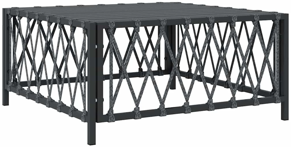 Sodo stalas, baltos spalvos, 89cm, plastikas