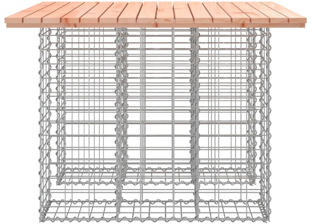 Sodo suoliukas, 100x102x72cm, douglas eglė, gabiono dizaino