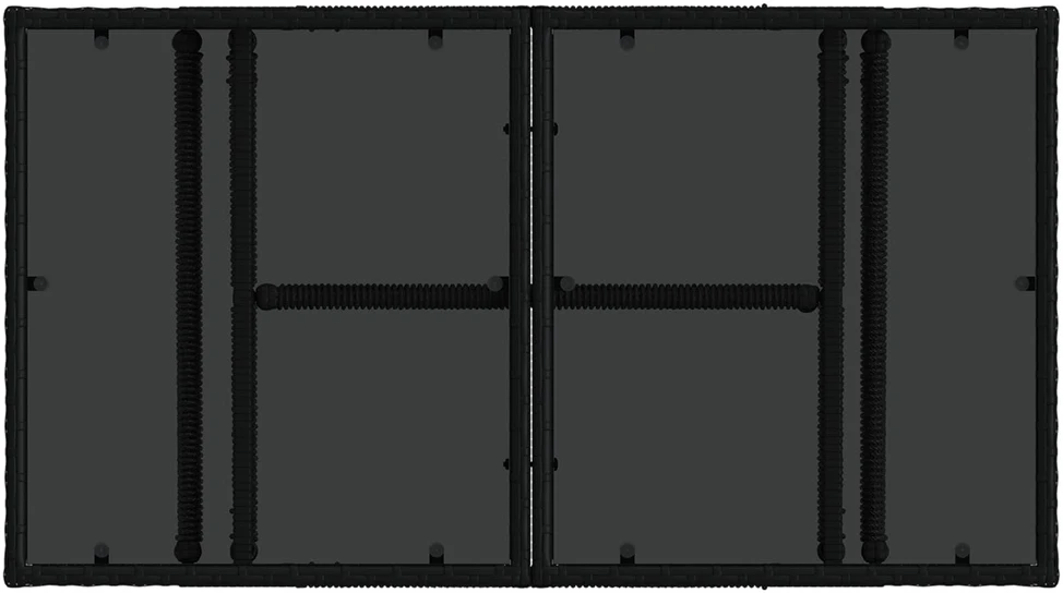 Sodo pakeliamas stalas Juoda 100 x 55 x 37 cm
