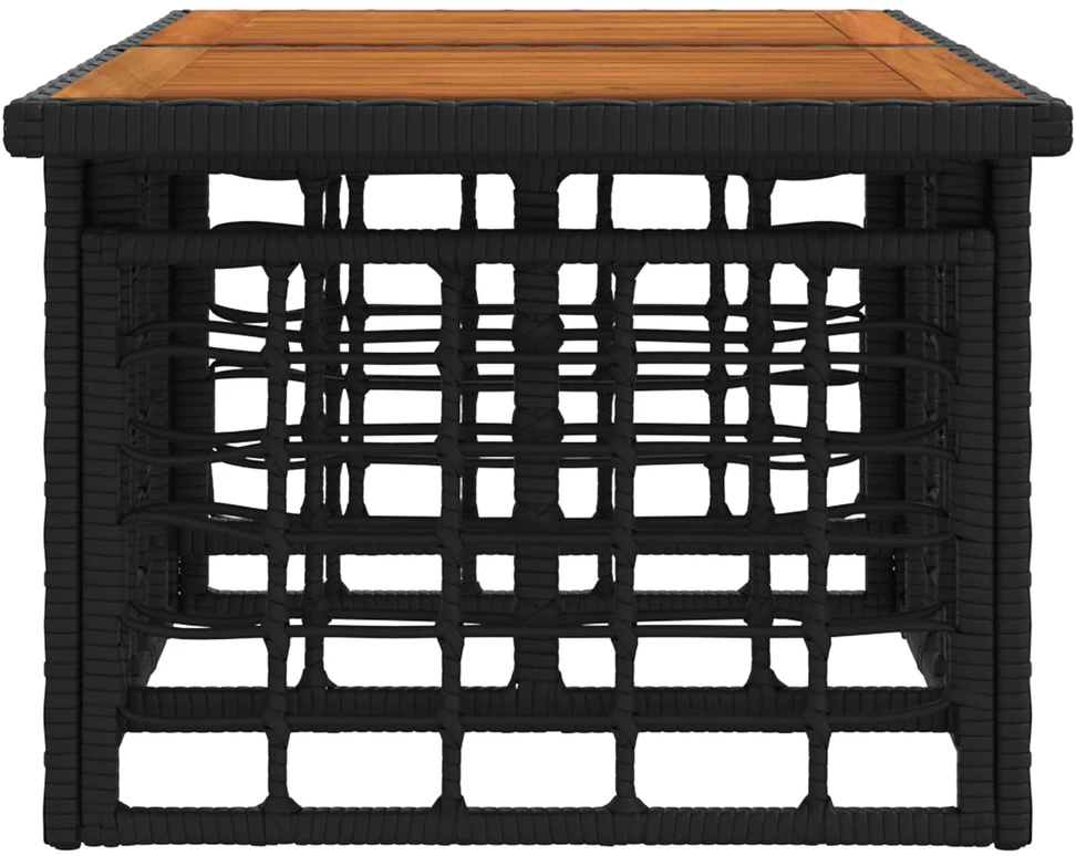 Sodo pakeliamas stalas Juoda ir natūrali 100 x 55 x 37 cm